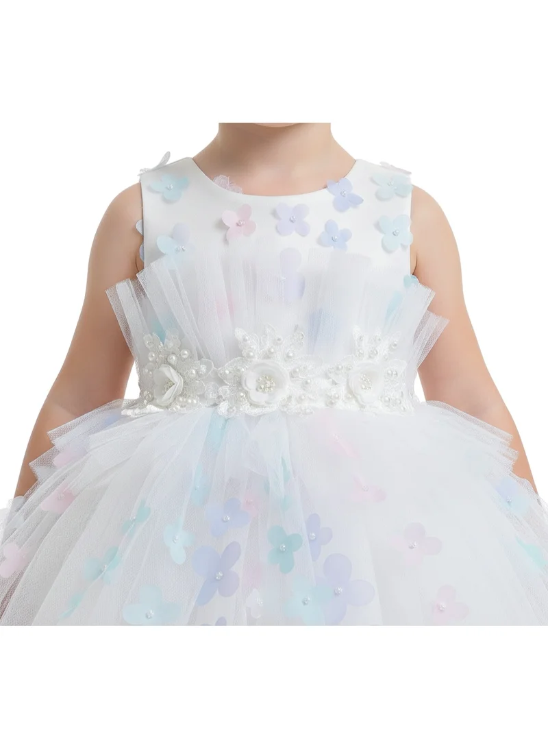 D'Daniela Floral Tulle Dress